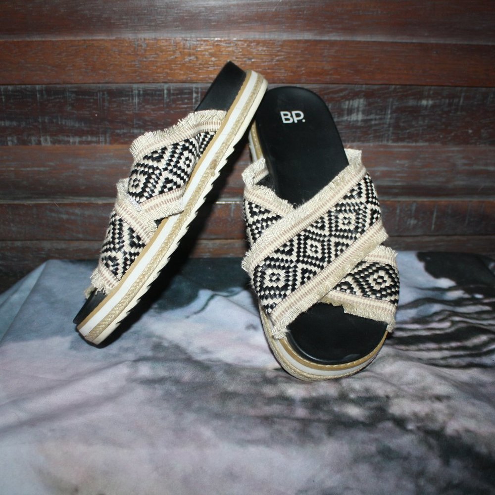 BP Platform Quilted Bohemian Slides 🌵